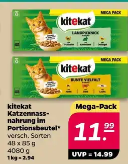 Netto Kitekat katzennassnahrung im portionsbeutel Angebot