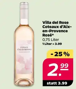 Netto Villa del rose coteaux d’aix-en-provence rosé Angebot