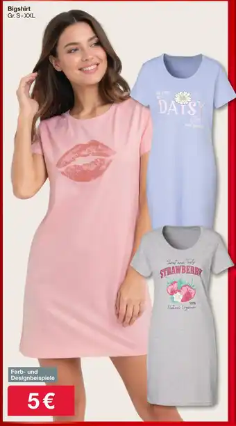 Woolworth Bigshirt Angebot