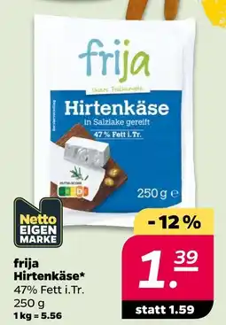 Netto Frija hirtenkäse Angebot