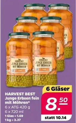 Netto Harvest best junge erbsen fein mit möhren Angebot