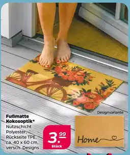 Netto Fußmatte kokosoptik Angebot