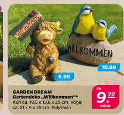 Netto Garden dream gartendeko willkommen kuh Angebot