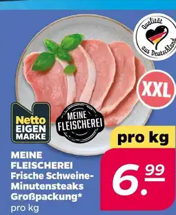Netto Meine fleischerei frische schweine-minutesteaks großpackung Angebot