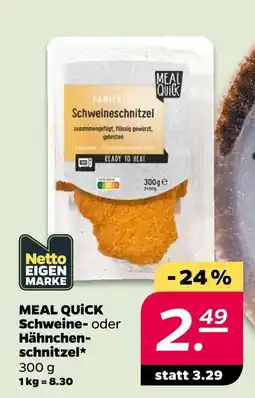 Netto Meal quick schweine- oder hähnchen-schnitzel Angebot