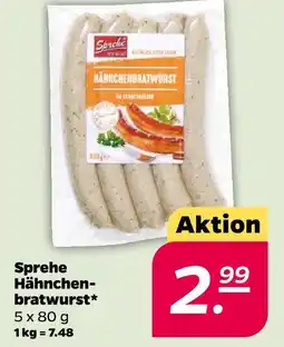 Netto Sprehe hähnchenbratwurst Angebot