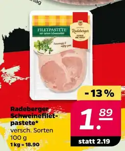 Netto Radeberger schweinefiletpastete Angebot