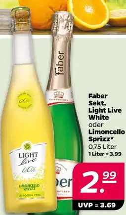 Netto Faber light live white oder limoncello sprizz Angebot