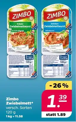Netto Zimbo zwiebelmett Angebot