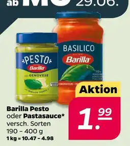 Netto Barilla pesto oder pastasauce Angebot