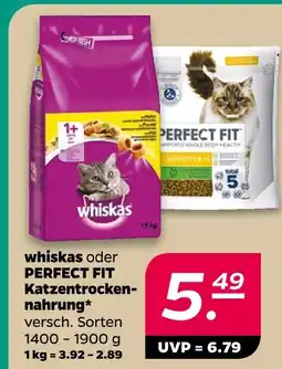Netto Whiskas oder perfect fit katzentrockennahrung Angebot