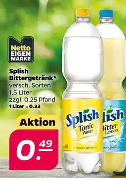 Netto Netto eigenmarke splish bittergetränk Angebot