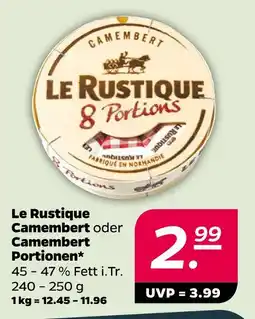 Netto Le rustique camembert oder camembert portionen Angebot