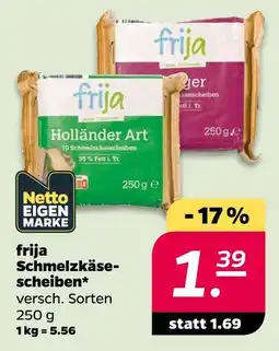 Netto Frija schmelzkäsescheiben Angebot