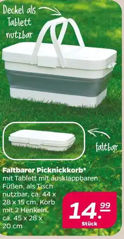 Netto Faltbarer picknickkorb Angebot