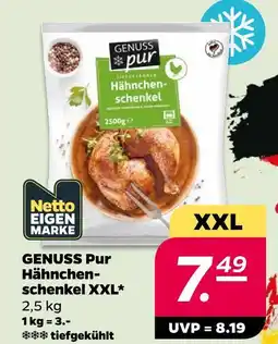 Netto Genuss pur hähnchenschenkel xxl Angebot