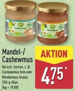 Aldi Nord Bio Mandel-/ Cashewmus Angebot
