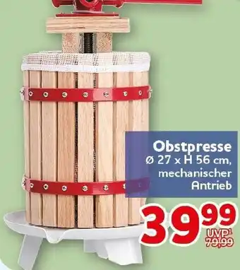 CENTERSHOP Obstpresse Angebot