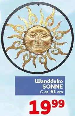 CENTERSHOP Wanddeko SONNE Angebot