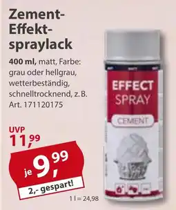 Sonderpreis Baumarkt Zement- Effektspraylack Angebot