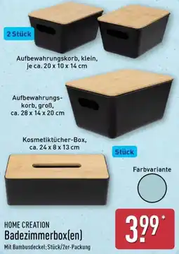 Aldi Nord HOME CREATION Badezimmerbox(en) Angebot