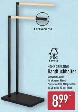 Aldi Nord HOME CREATION Handtuchhalter Angebot