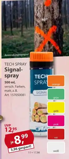 Sonderpreis Baumarkt TECH SPRAY Signalspray Angebot