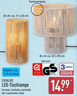 Aldi Nord CASALUX LED-Tischlampe Angebot