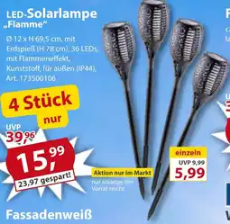 Sonderpreis Baumarkt LED-Solarlampe ,,Flamme" Angebot