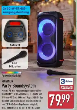 Aldi Nord MAGINON Party-Soundsystem Angebot