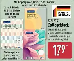 Aldi Nord EXPERTIZ Collegeblock Angebot