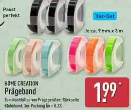 Aldi Nord HOME CREATION Prägeband Angebot