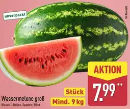 Aldi Nord Wassermelone groß Angebot