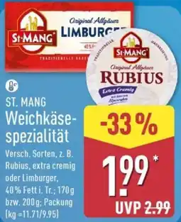 Aldi Nord ST. MANG Weichkäsespezialität Angebot