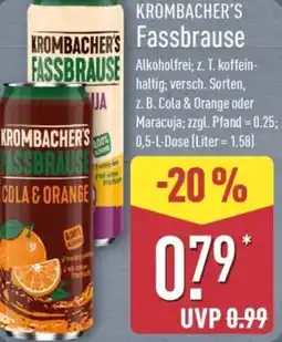 Aldi Nord KROMBACHER'S Fassbrause Angebot