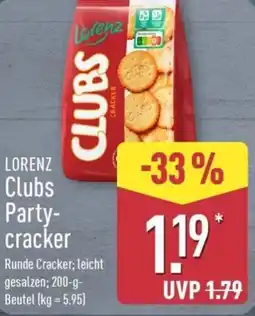 Aldi Nord LORENZ Clubs Partycracker Angebot