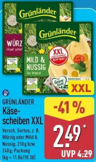 GRÜNLÄNDER Käsescheiben XXL