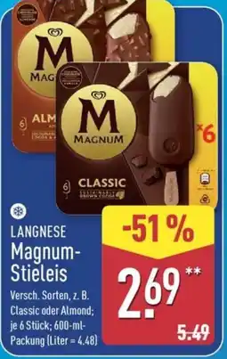 Aldi Nord LANGNESE Magnum Stieleis Angebot