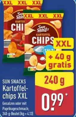 Aldi Nord SUN SNACKS Kartoffelchips XXL Angebot