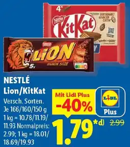 Lidl NESTLÉ Lion/KitKat Angebot