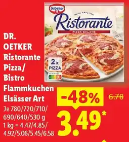 Lidl DR. OETKER Ristorante Pizza/ Bistro Flammkuchen Elsässer Art Angebot