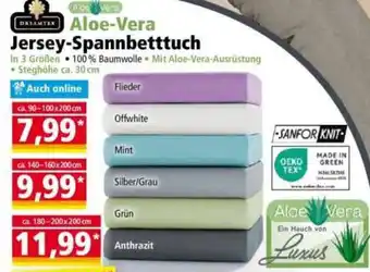 DREAMTEX Jersey-Spannbetttuch