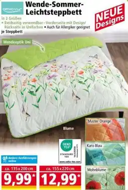 Norma ORTHO-Vital Wende-Sommer- Leichtsteppbett Angebot