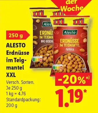 Lidl ALESTO Erdnüsse im Teigmantel XXL Angebot