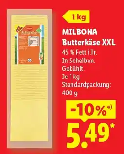Lidl MILBONA Butterkäse XXL Angebot