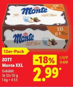 Lidl ZOTT Monte XXL Angebot