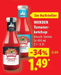 Lidl WERDER Tomaten ketchup Angebot