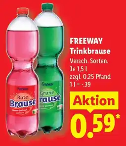 Lidl FREEWAY Trinkbrause Angebot
