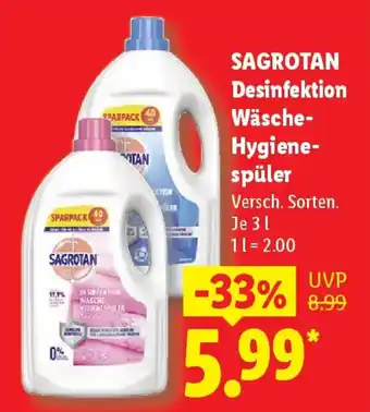 SAGROTAN Desinfektion Wäsche- Hygienespüler