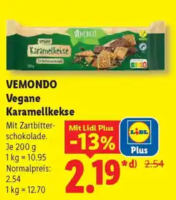 Lidl VEMONDO Vegane Karamellkekse Angebot